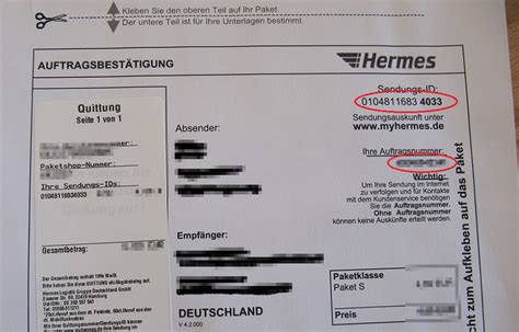 Hermes tracking number